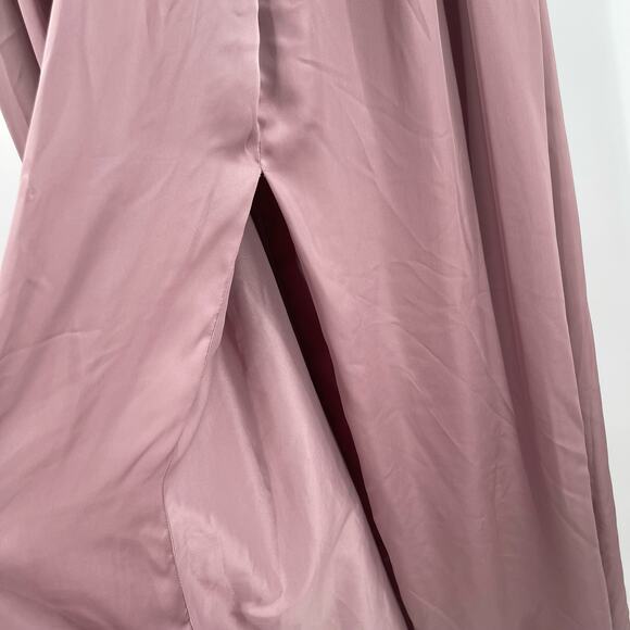 VERA WANG WHITE Gown Dress Size 10 One Shoulder Quartz Formal Wedding Bridesmaid - Picture 11 of 16